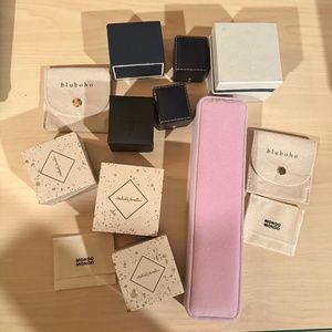 Empty Ring and Bracelet Boxes